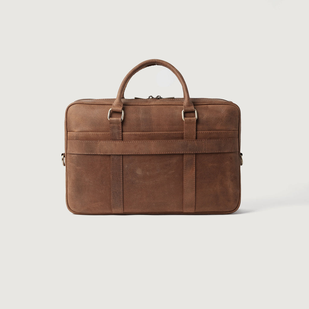 Tan Leather Briefcase