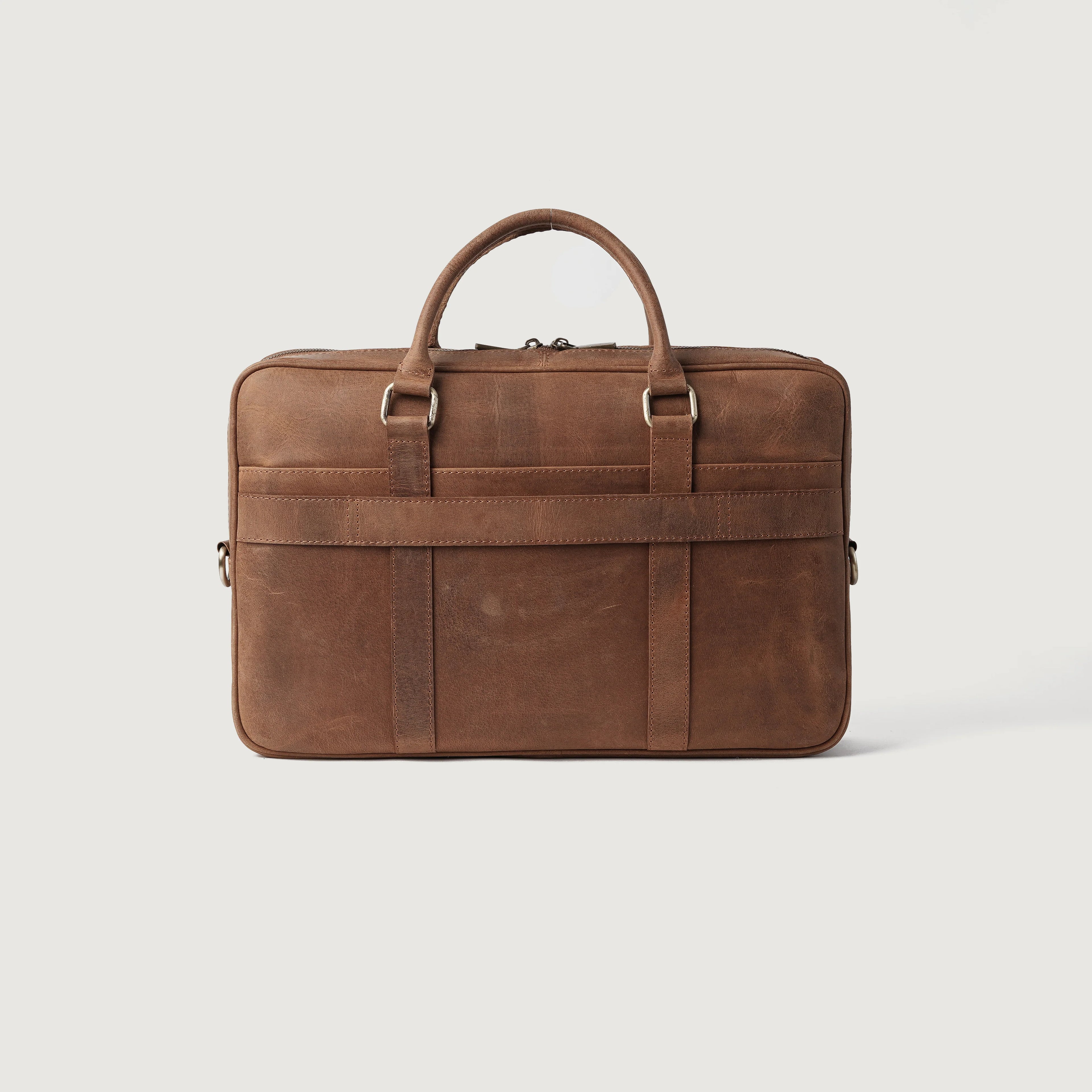 Tan Leather Briefcase