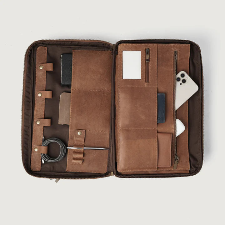 Tan Leather Briefcase